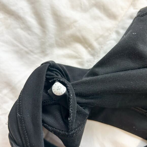 Lululemon Athletica Energy Bra Black Strappy Back Sports Bra Women’s Size 10 - Picture 5 of 5